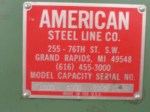 RR 336 American 48 Inch x 4000 lbs Coil Reel, c